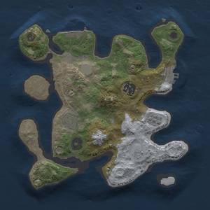 Thumbnail Rust Map: Procedural Map, Size: 2500, Seed: 42069975, 11 Monuments