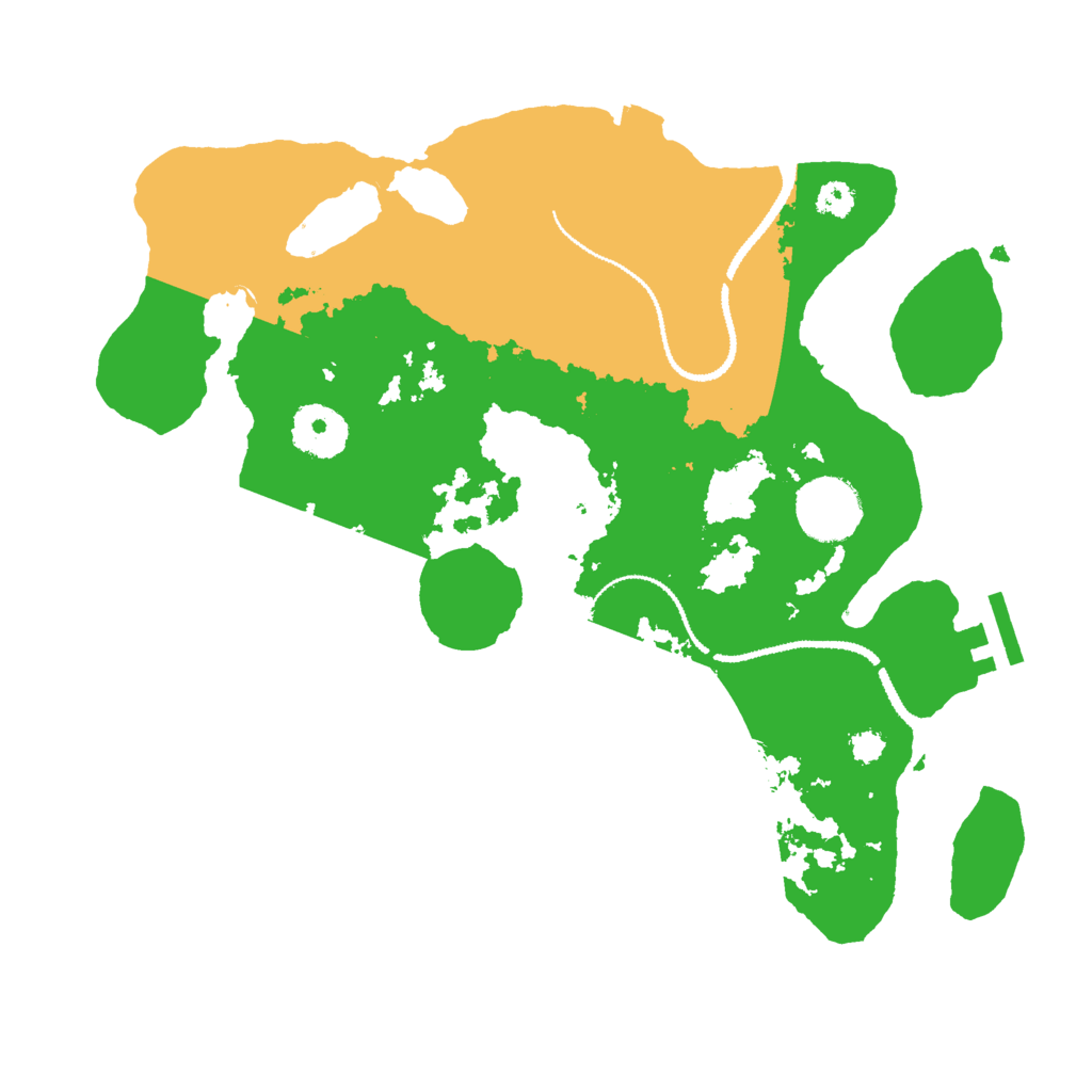 Biome Rust Map: Procedural Map, Size: 3000, Seed: 6742