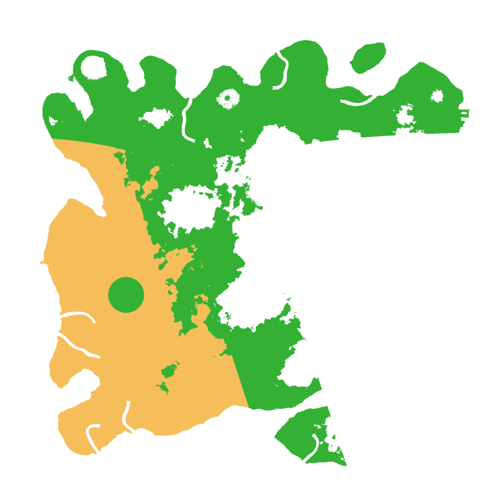 Biome Rust Map: Procedural Map, Size: 3700, Seed: 1585510756