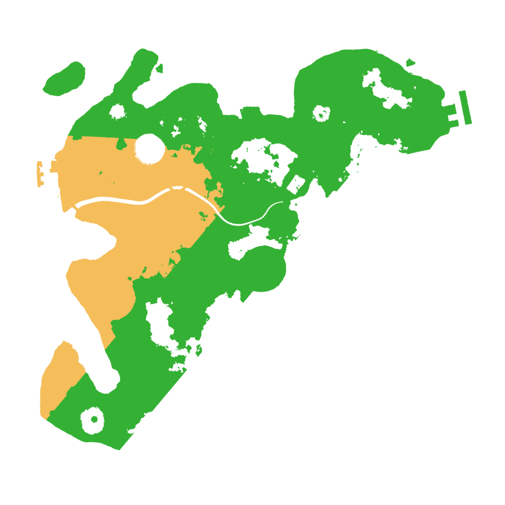 Biome Rust Map: Procedural Map, Size: 3000, Seed: 84849