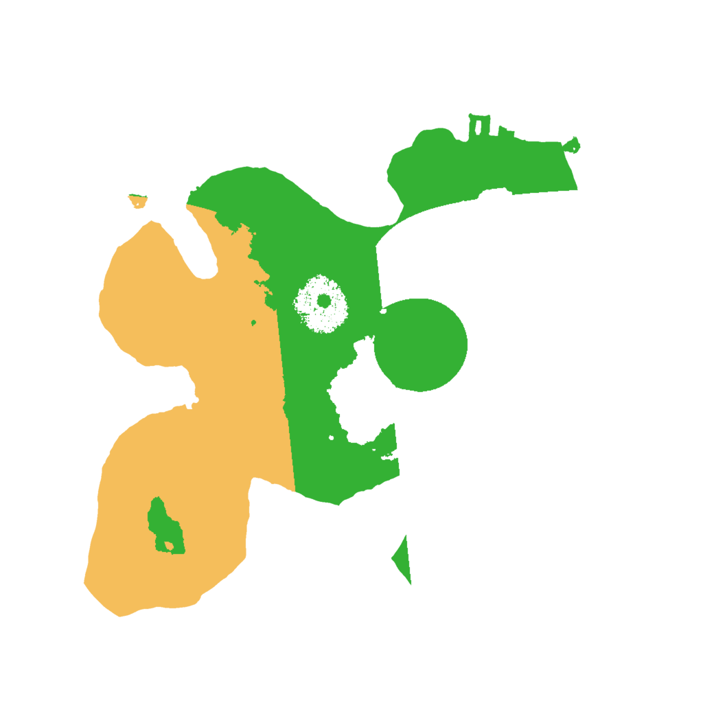 Biome Rust Map: Procedural Map, Size: 2000, Seed: 55555555