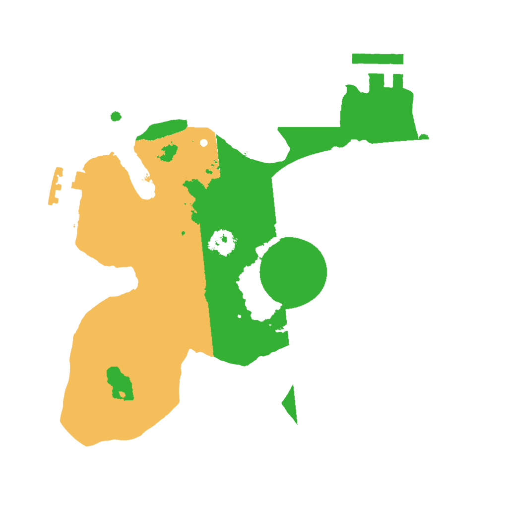 Biome Rust Map: Procedural Map, Size: 2000, Seed: 55555555