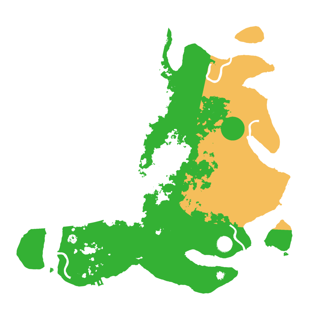 Biome Rust Map: Procedural Map, Size: 3500, Seed: 662970971