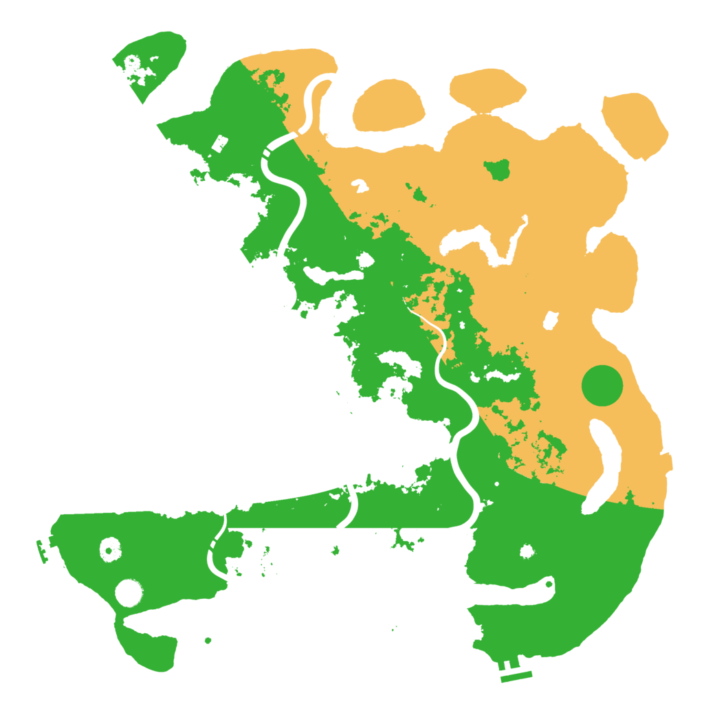 Biome Rust Map: Procedural Map, Size: 4500, Seed: 66969