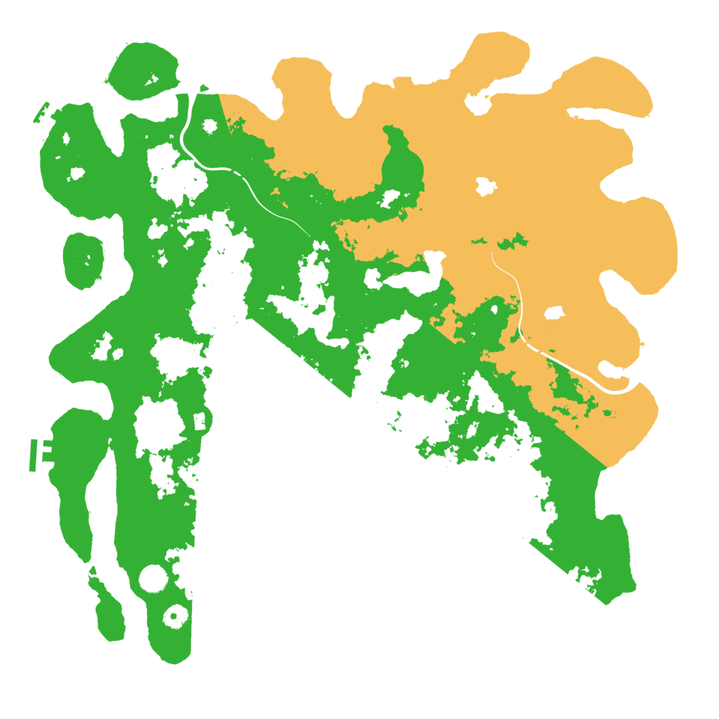 Biome Rust Map: Procedural Map, Size: 4500, Seed: 504110573
