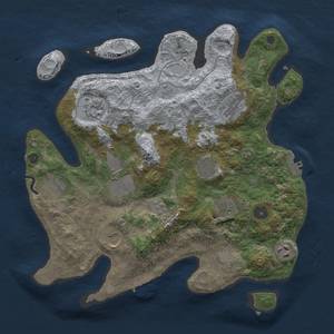 Thumbnail Rust Map: Procedural Map, Size: 3500, Seed: 1047333332, 18 Monuments