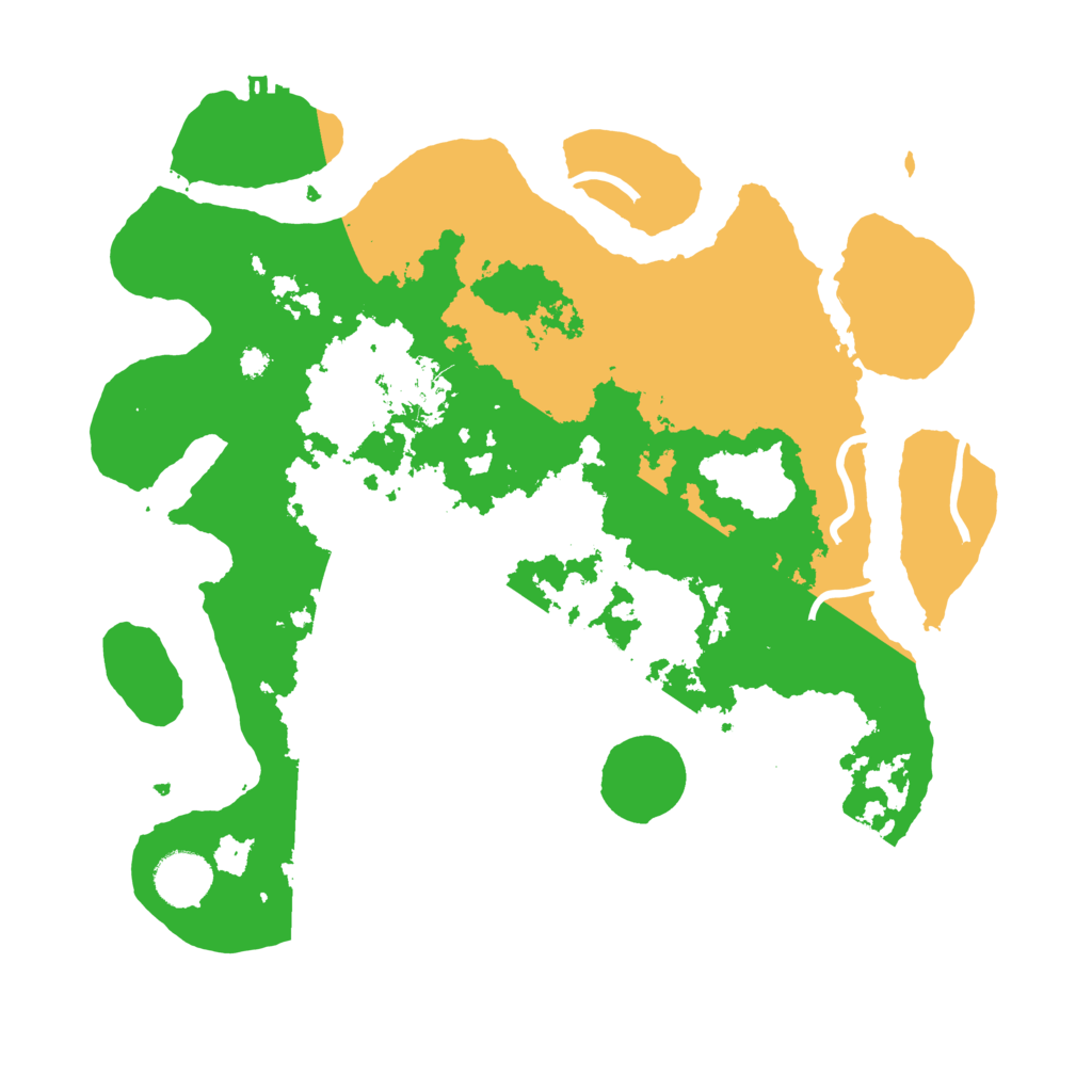 Biome Rust Map: Procedural Map, Size: 3500, Seed: 144764459