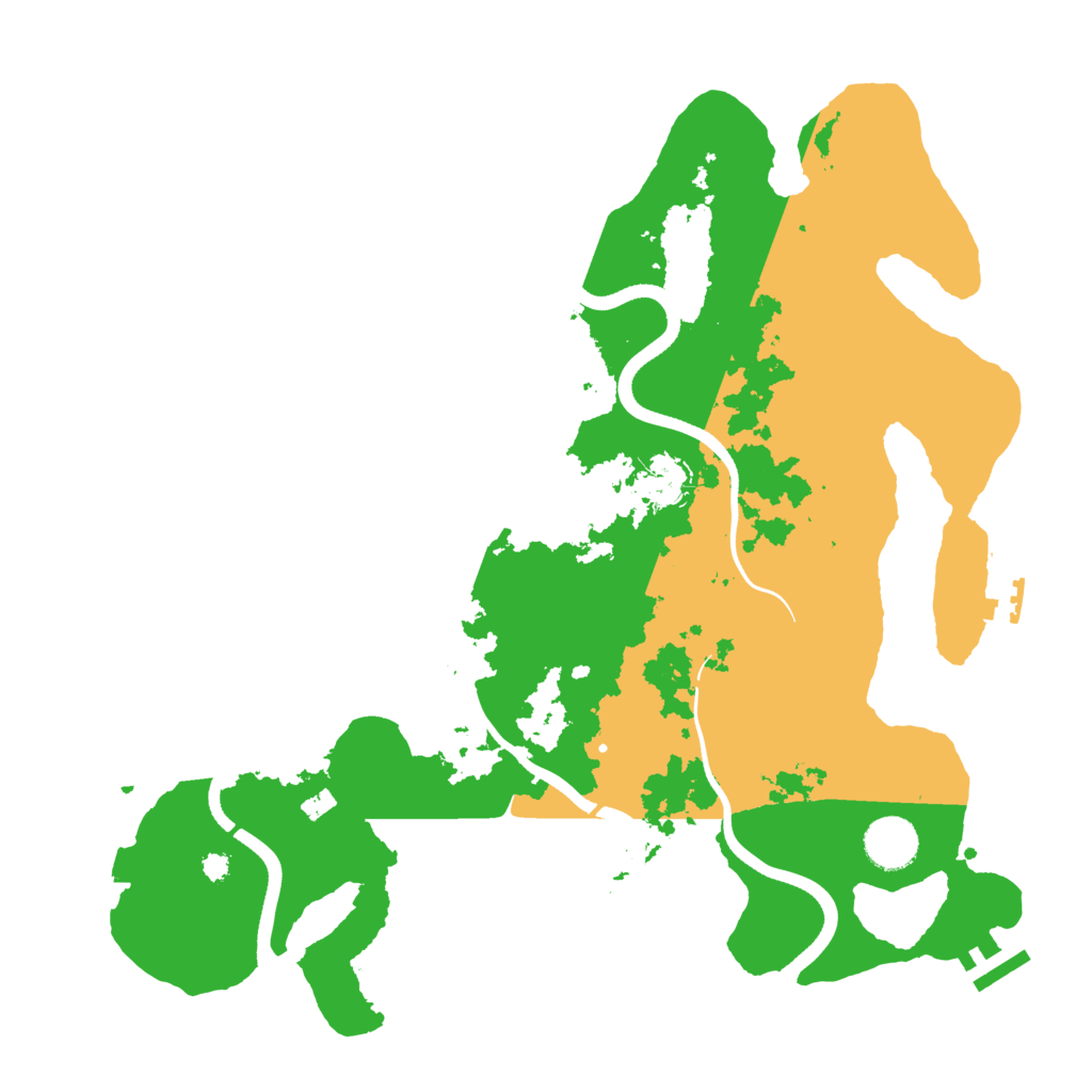Biome Rust Map: Procedural Map, Size: 3600, Seed: 419229732