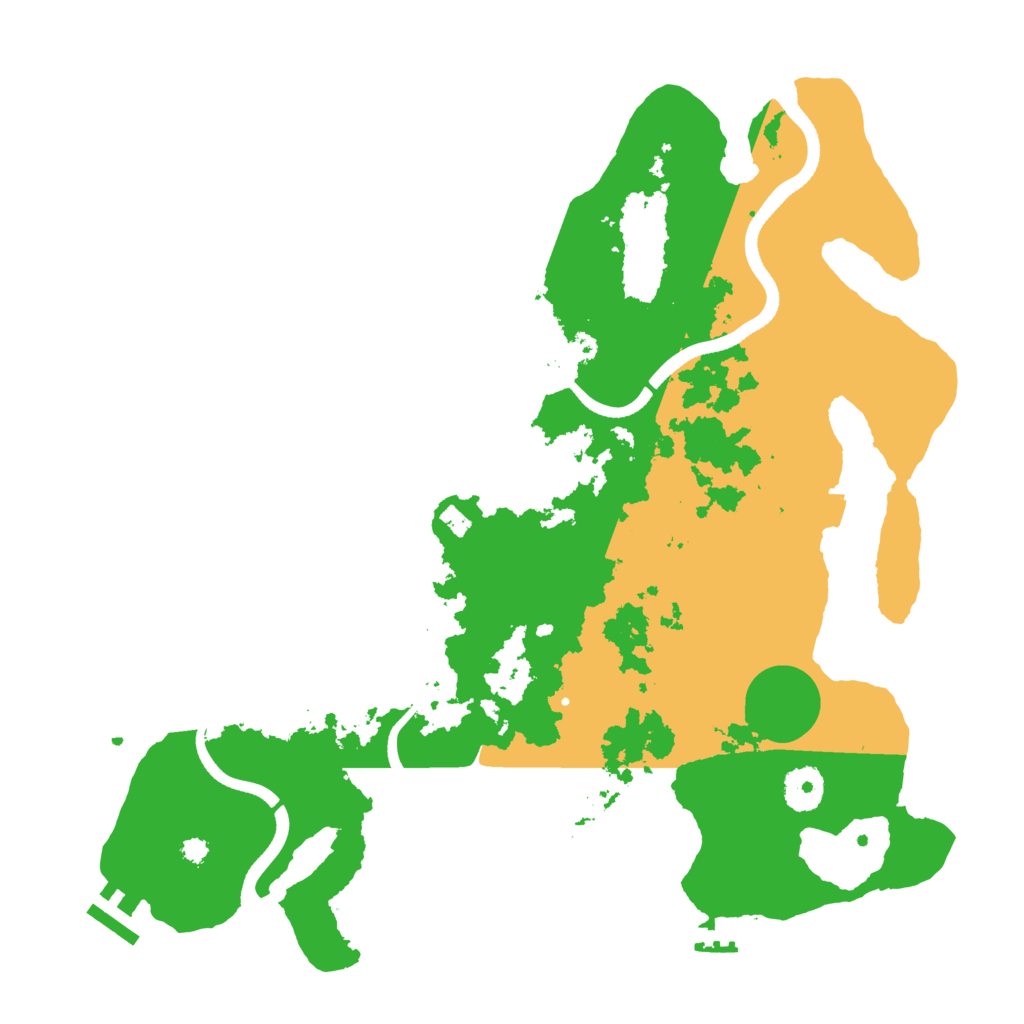 Biome Rust Map: Procedural Map, Size: 3600, Seed: 419229732