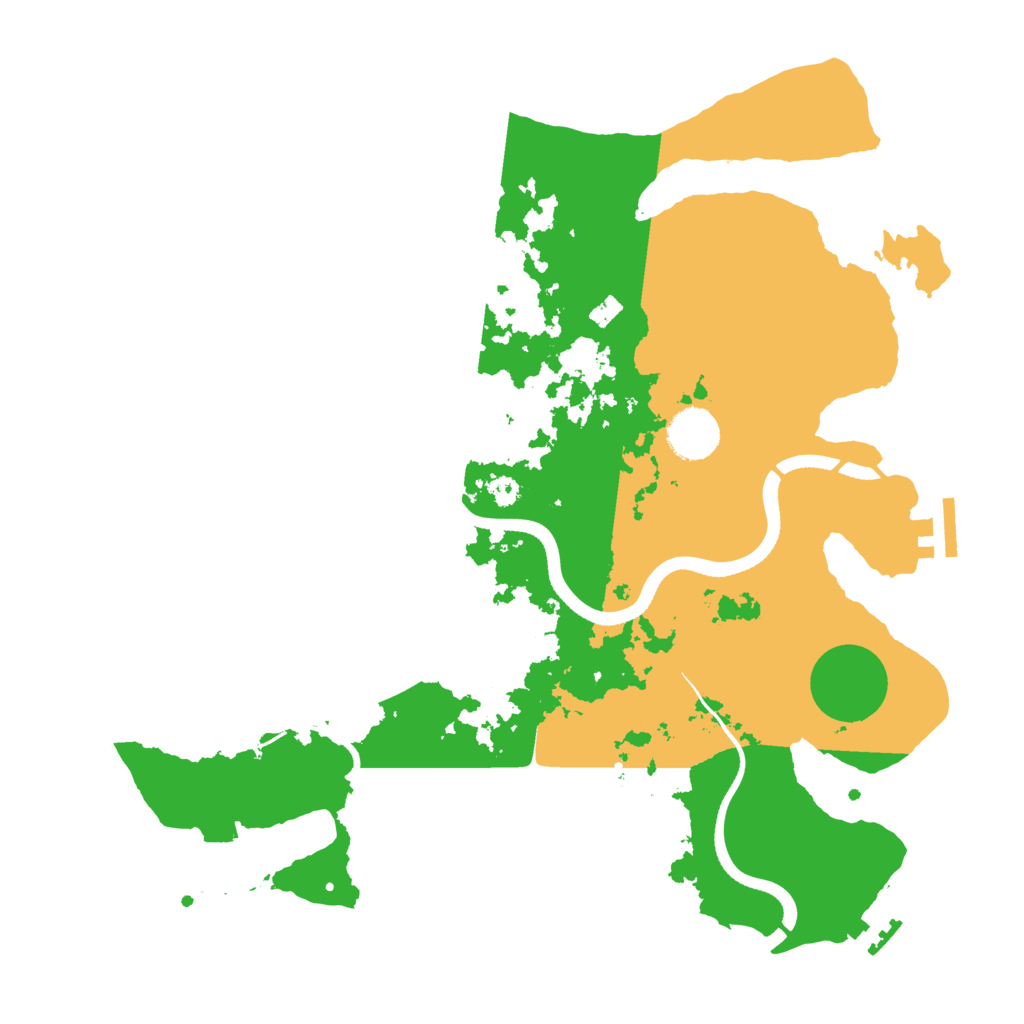 Biome Rust Map: Procedural Map, Size: 3500, Seed: 1179575205