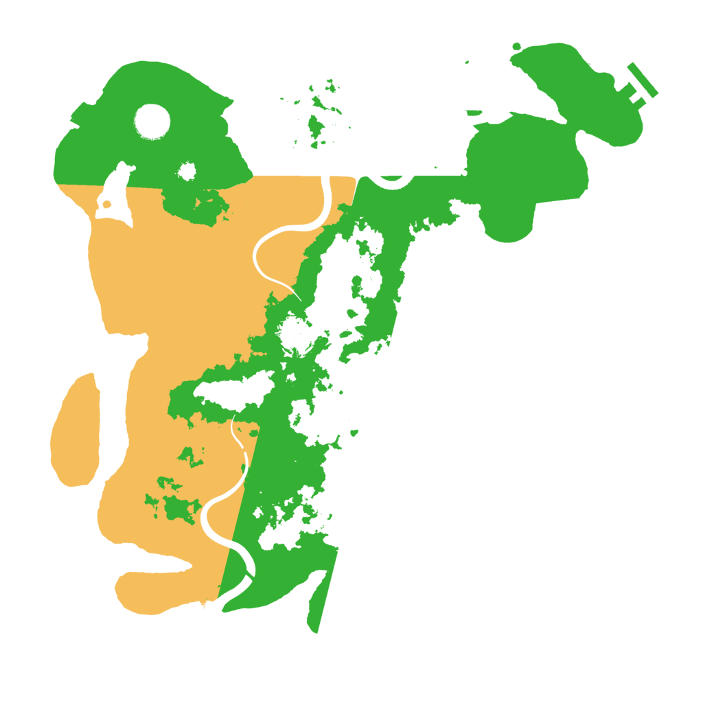 Biome Rust Map: Procedural Map, Size: 3500, Seed: 13723