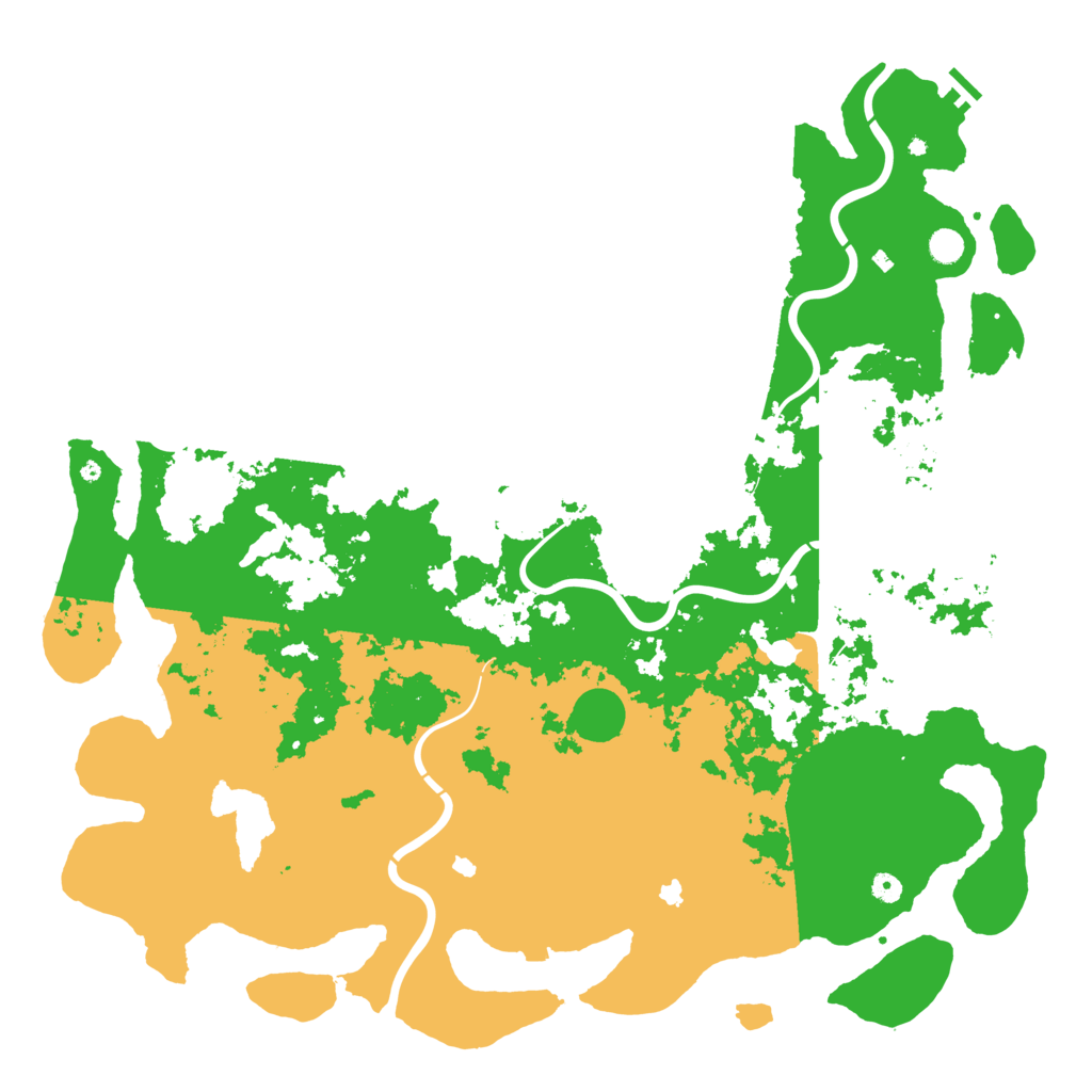 Biome Rust Map: Procedural Map, Size: 5500, Seed: 646541654