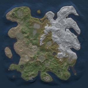 Thumbnail Rust Map: Procedural Map, Size: 3500, Seed: 475795517, 19 Monuments