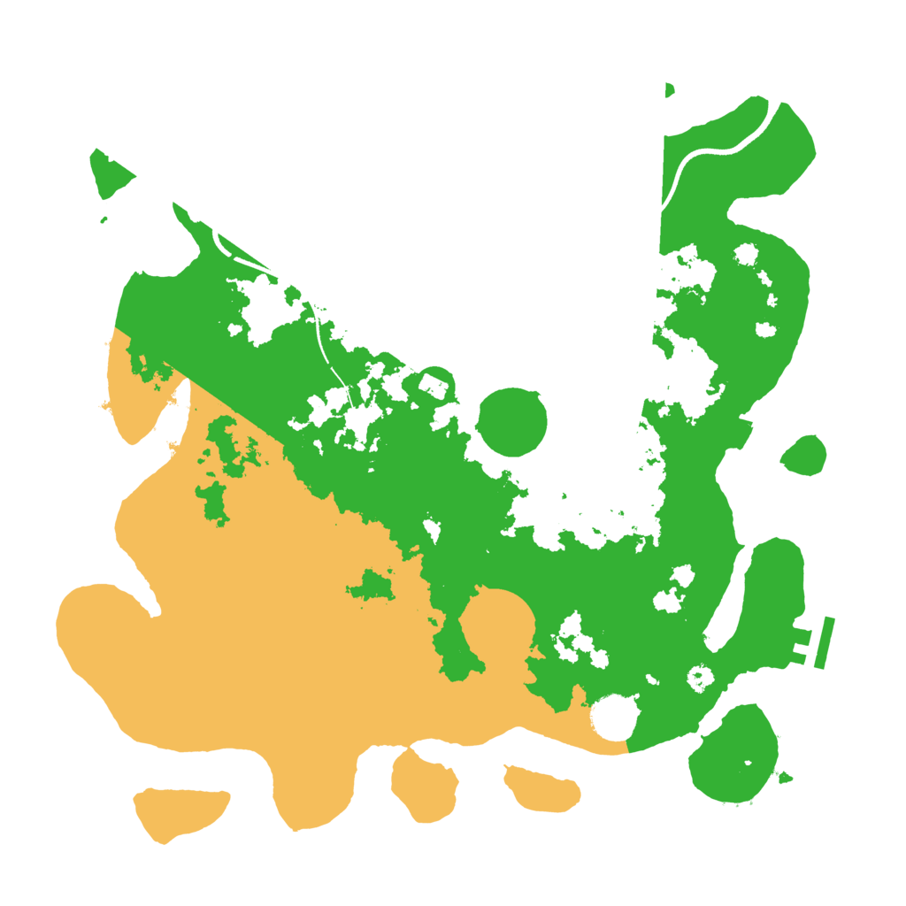 Biome Rust Map: Procedural Map, Size: 3500, Seed: 7458767