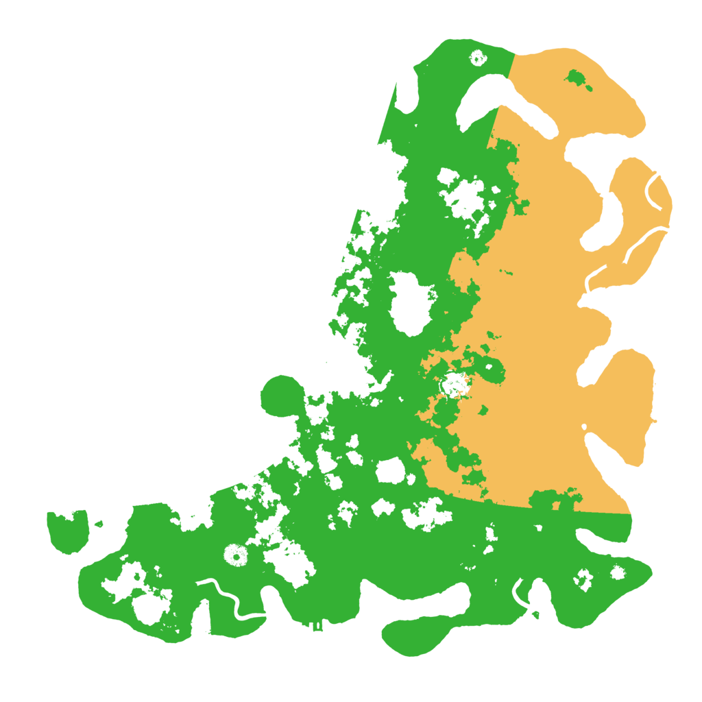 Biome Rust Map: Procedural Map, Size: 4500, Seed: 854423