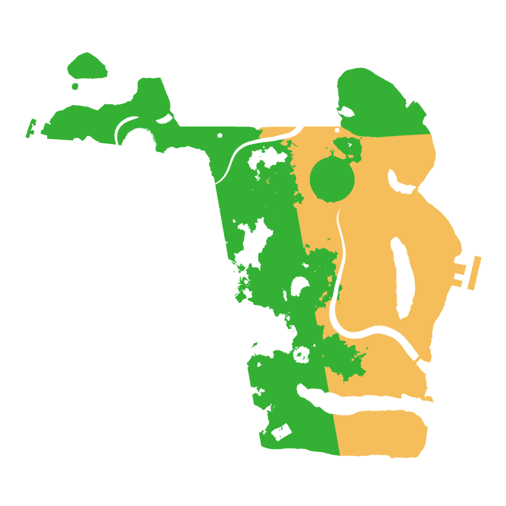 Biome Rust Map: Procedural Map, Size: 3000, Seed: 18109