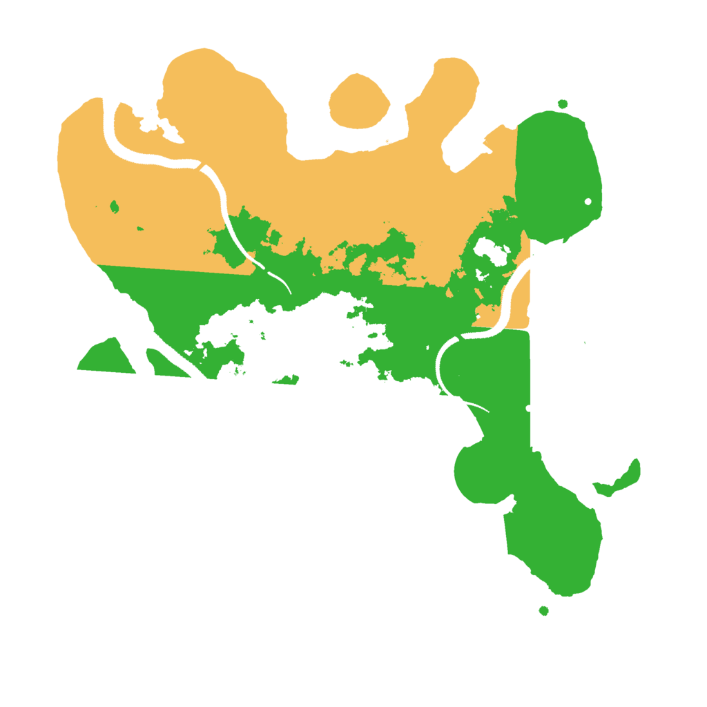Biome Rust Map: Procedural Map, Size: 3000, Seed: 7835869