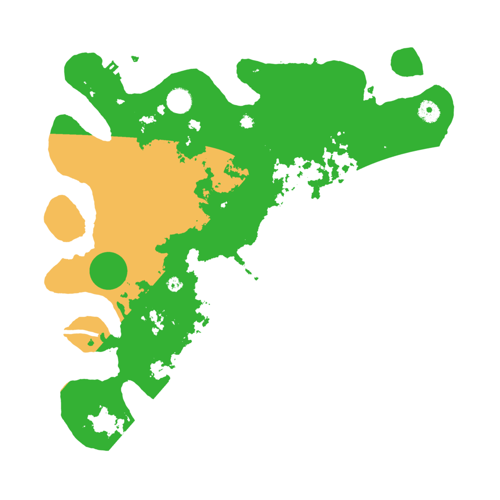 Biome Rust Map: Procedural Map, Size: 3500, Seed: 58617