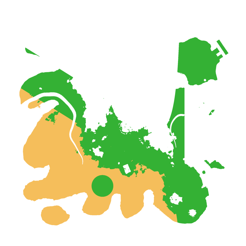 Biome Rust Map: Procedural Map, Size: 3000, Seed: 34255