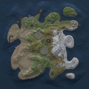 Thumbnail Rust Map: Procedural Map, Size: 2700, Seed: 3022, 13 Monuments