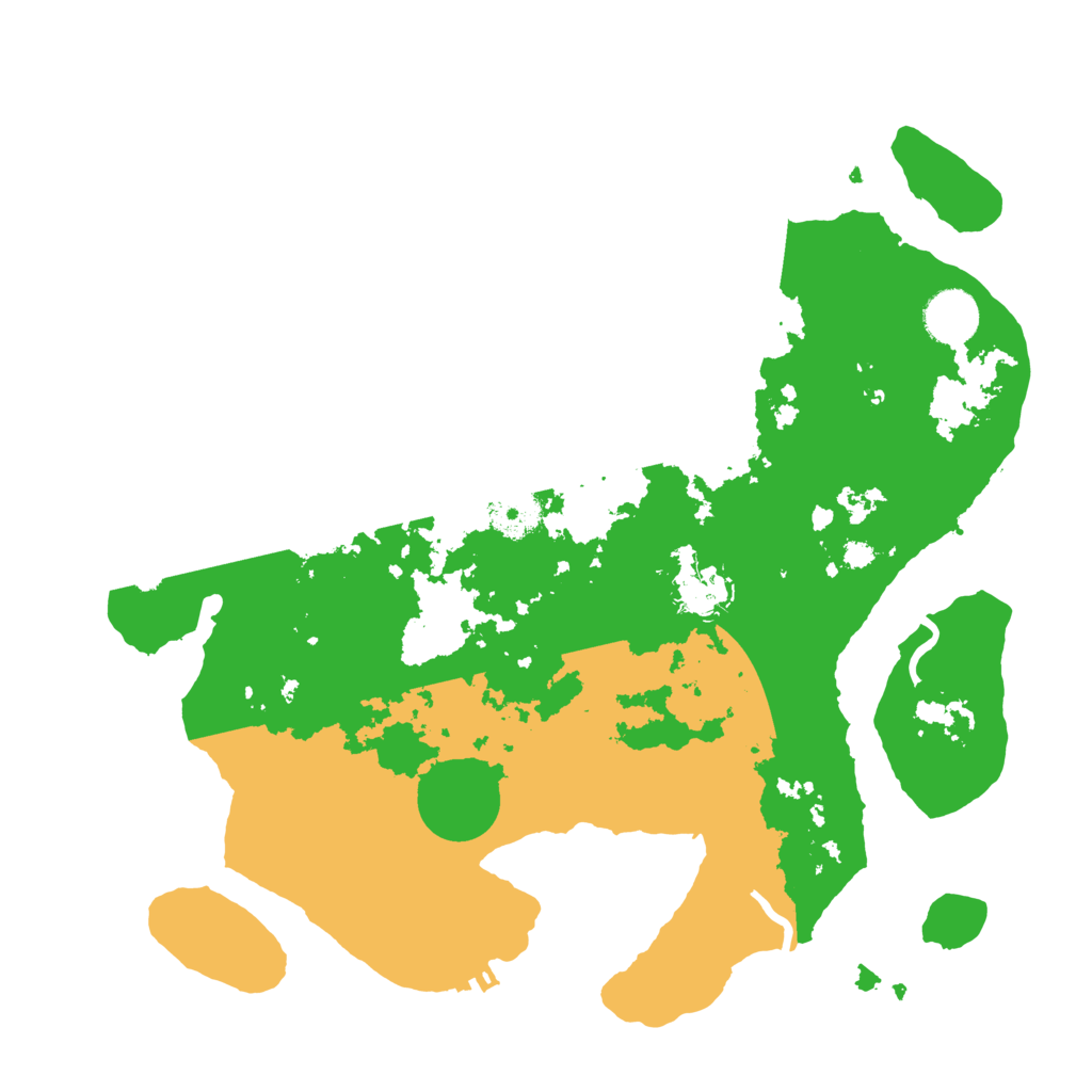 Biome Rust Map: Procedural Map, Size: 3500, Seed: 972103397