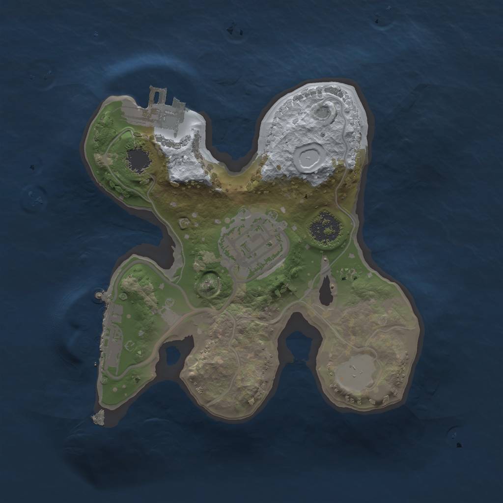 Rust Map: Procedural Map, Size: 1750, Seed: 94513002, 8 Monuments