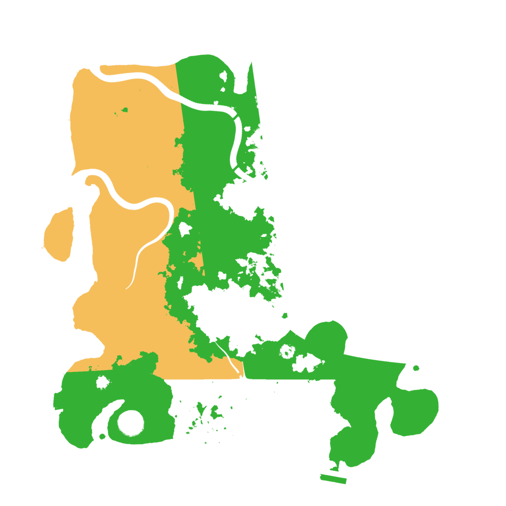 Biome Rust Map: Procedural Map, Size: 3500, Seed: 400666440
