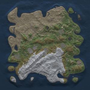 Thumbnail Rust Map: Procedural Map, Size: 4000, Seed: 120, 18 Monuments