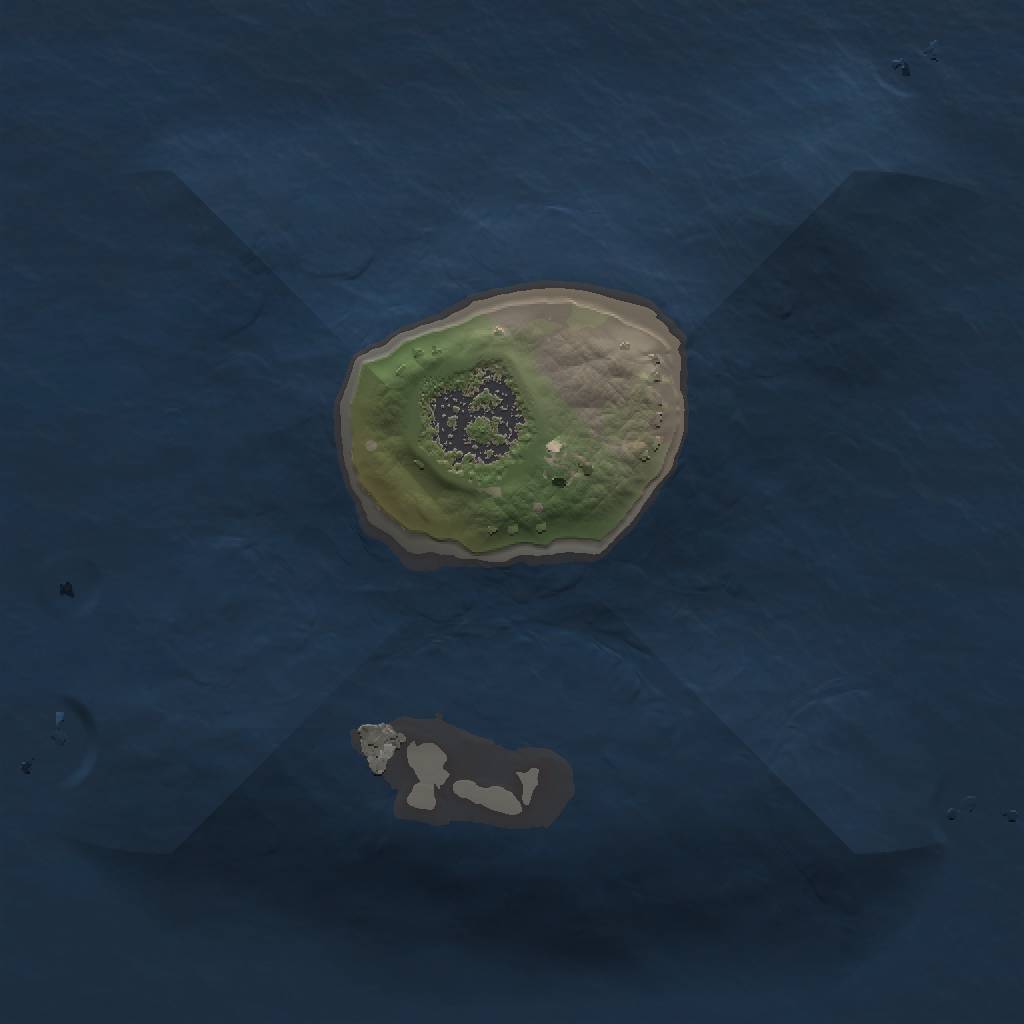 Rust Map: Procedural Map, Size: 1100, Seed: 846460327, 3 Monuments