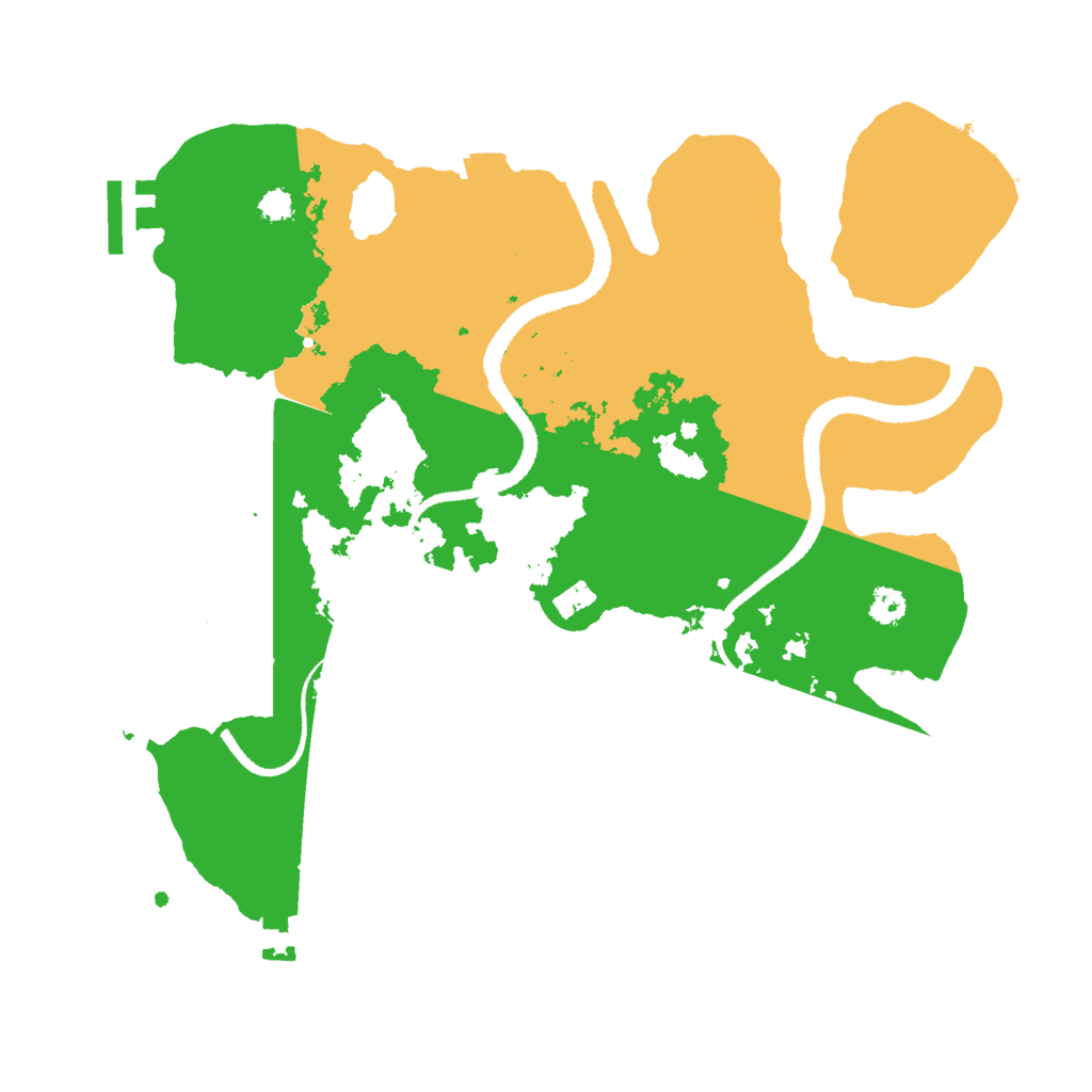 Biome Rust Map: Procedural Map, Size: 3000, Seed: 44112