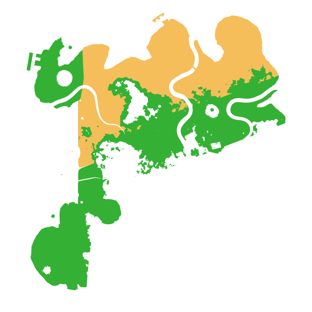 Biome Rust Map: Procedural Map, Size: 3500, Seed: 79665418