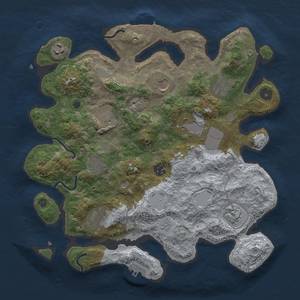 Thumbnail Rust Map: Procedural Map, Size: 3600, Seed: 84, 18 Monuments