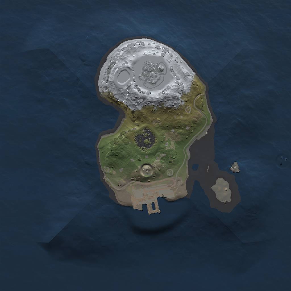Rust Map: Procedural Map, Size: 1500, Seed: 2035688733, 6 Monuments