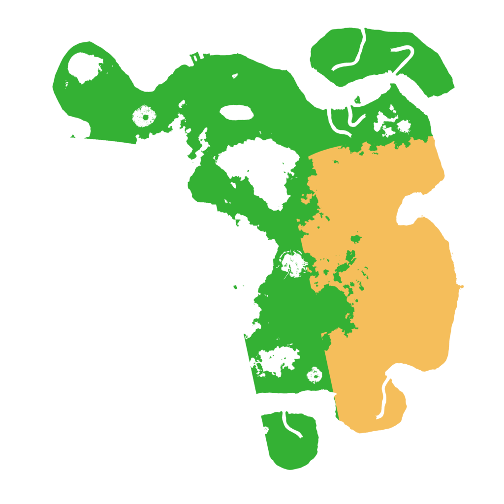 Biome Rust Map: Procedural Map, Size: 3500, Seed: 379680108