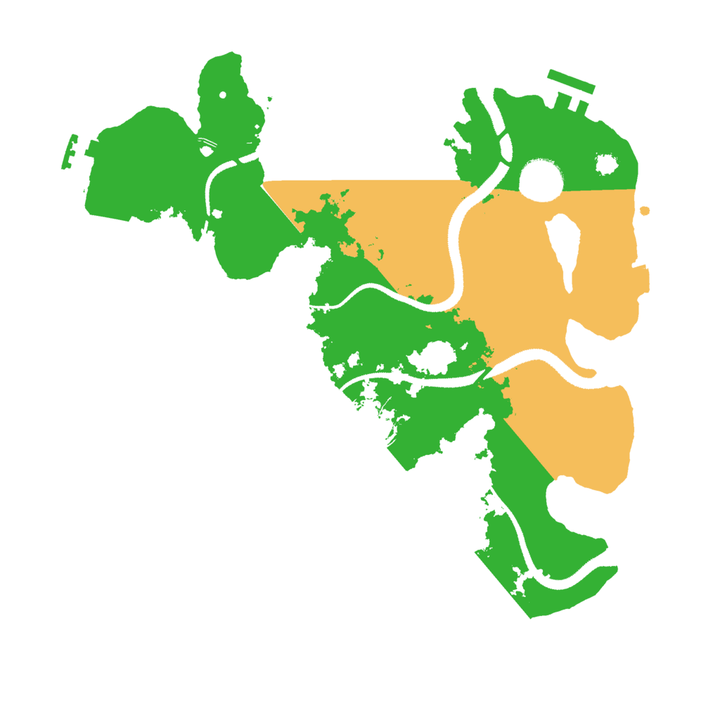 Biome Rust Map: Procedural Map, Size: 3000, Seed: 515545129