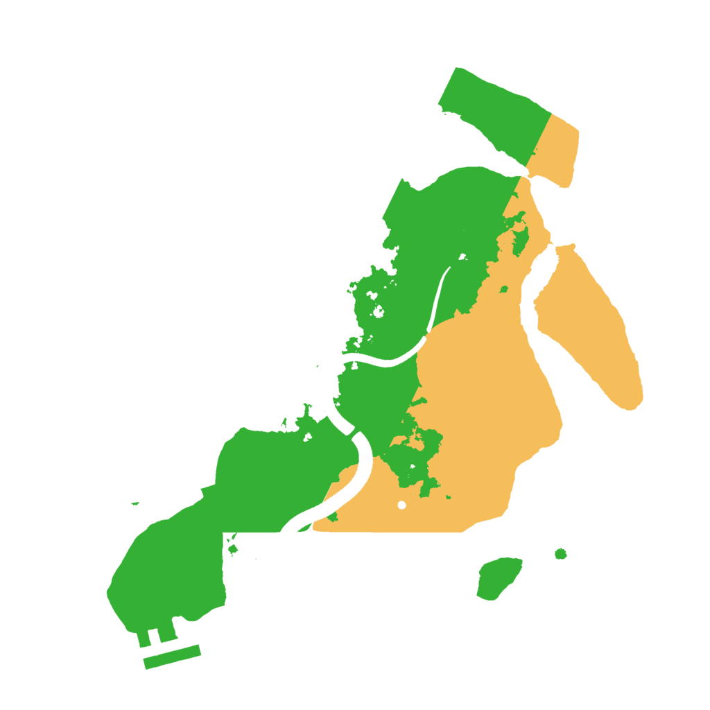 Biome Rust Map: Procedural Map, Size: 2500, Seed: 2033086595