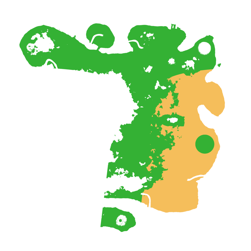 Biome Rust Map: Procedural Map, Size: 3500, Seed: 87402111