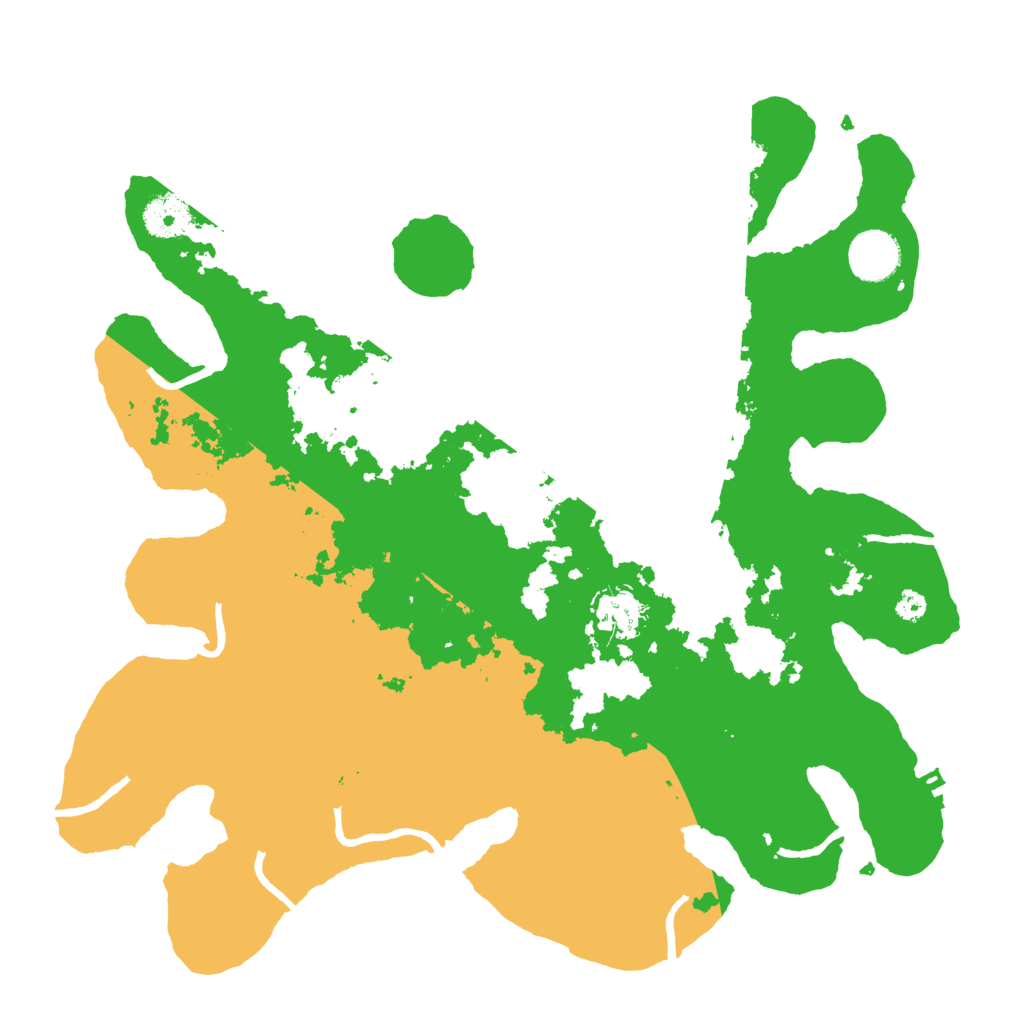 Biome Rust Map: Procedural Map, Size: 3500, Seed: 888555