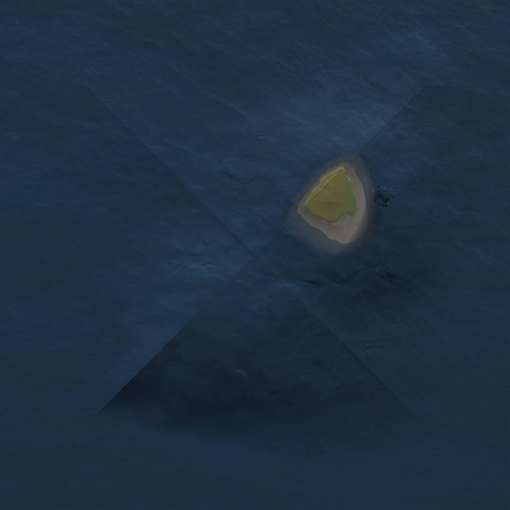 Rust Map: Procedural Map, Size: 1000, Seed: 2035688733, 1 Monuments