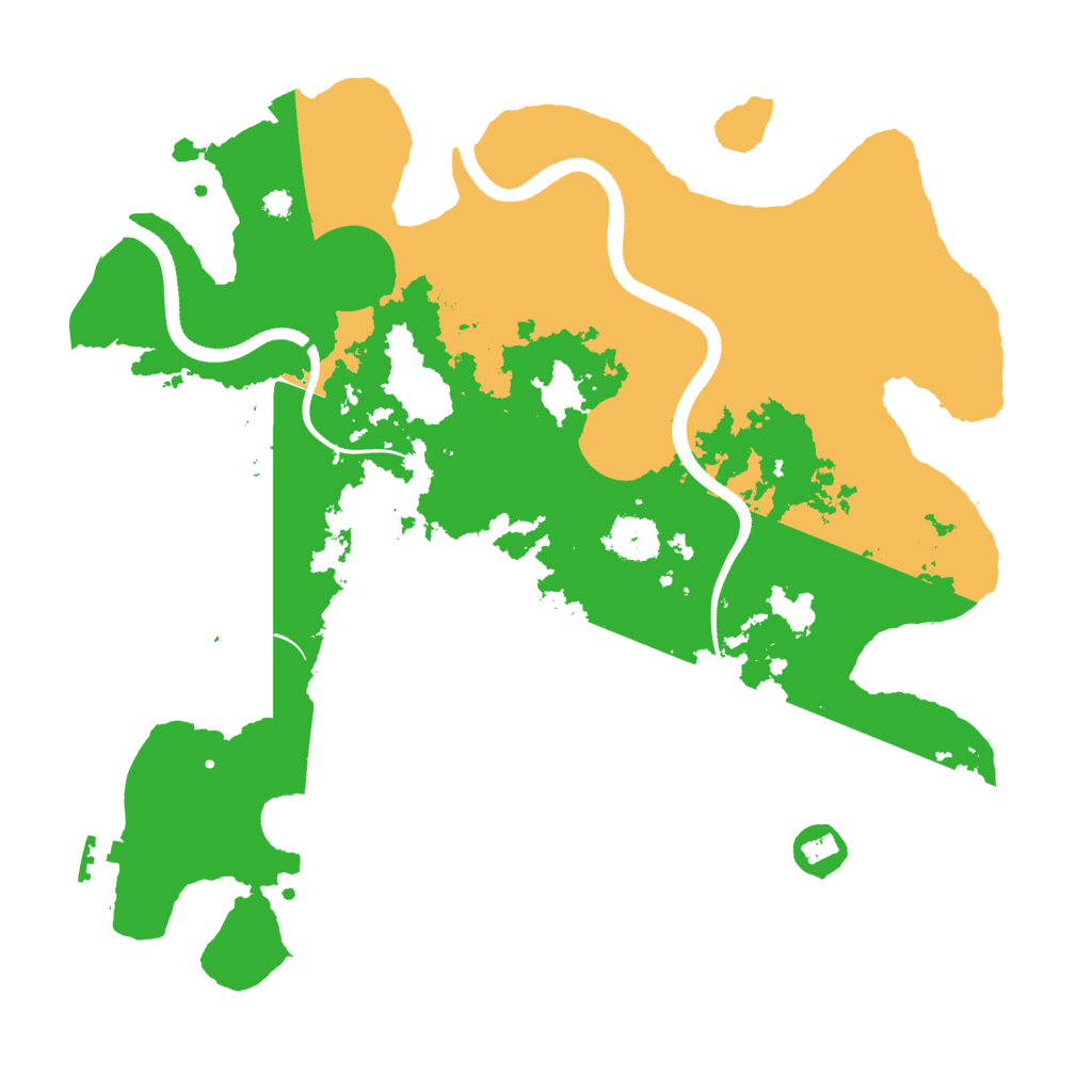 Biome Rust Map: Procedural Map, Size: 3500, Seed: 1470