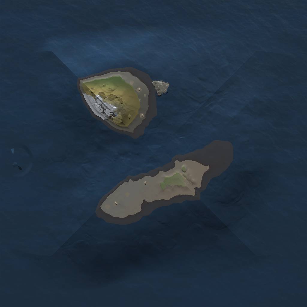 Rust Map: Procedural Map, Size: 1000, Seed: 491683830, 3 Monuments