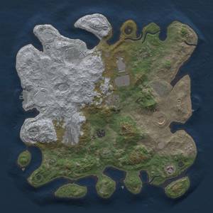 Thumbnail Rust Map: Procedural Map, Size: 3700, Seed: 2052974154, 19 Monuments