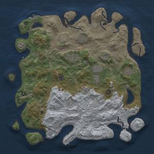 Thumbnail Rust Map: Procedural Map, Size: 4250, Seed: 1282572603, 20 Monuments