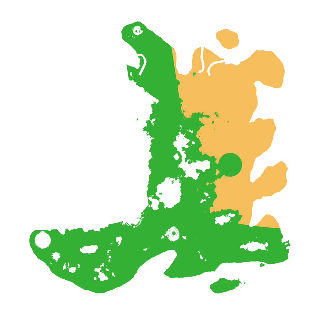 Biome Rust Map: Procedural Map, Size: 3500, Seed: 7458773