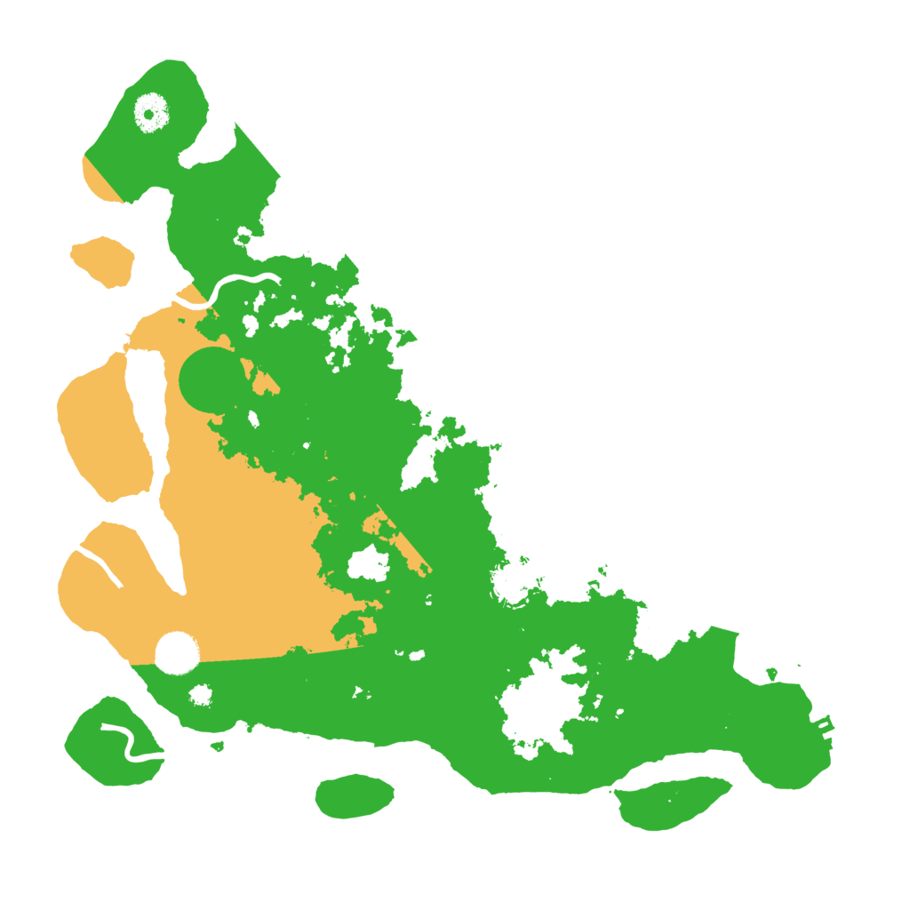 Biome Rust Map: Procedural Map, Size: 3700, Seed: 2088086116