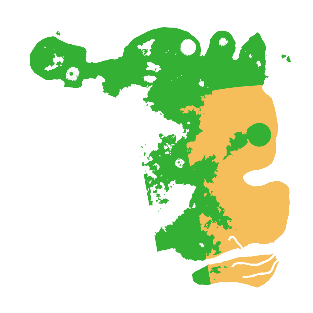 Biome Rust Map: Procedural Map, Size: 3500, Seed: 121429265