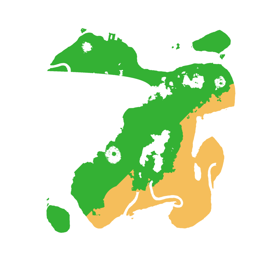 Biome Rust Map: Procedural Map, Size: 2500, Seed: 1248