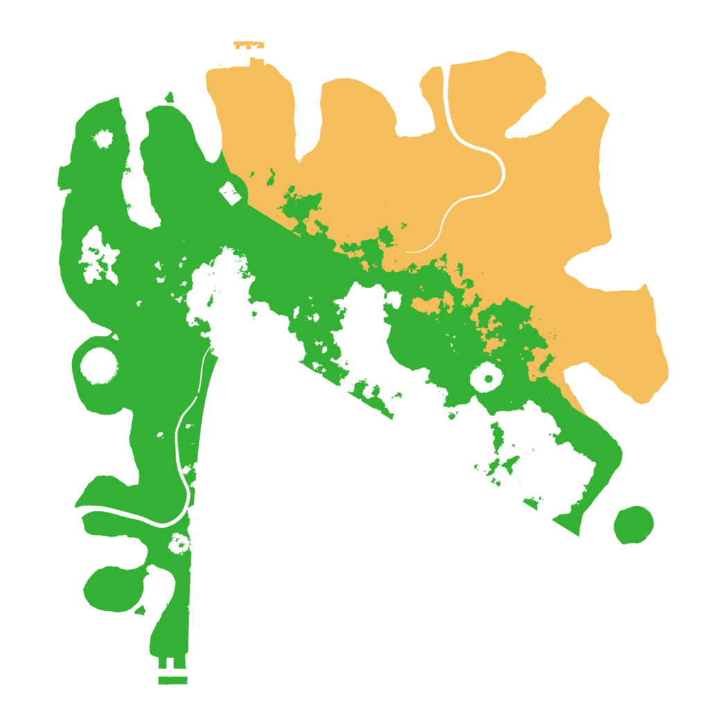 Biome Rust Map: Procedural Map, Size: 3500, Seed: 47113