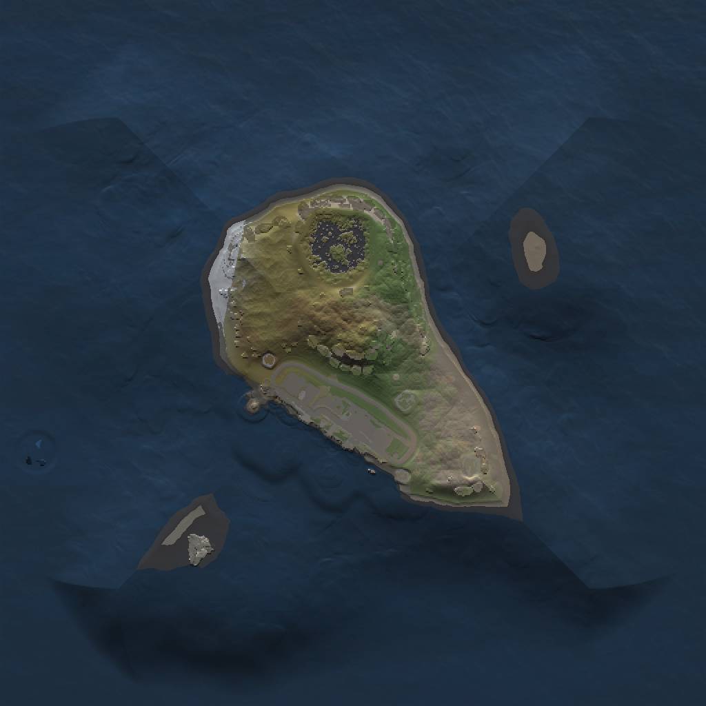 Rust Map: Procedural Map, Size: 1250, Seed: 5643467, 5 Monuments