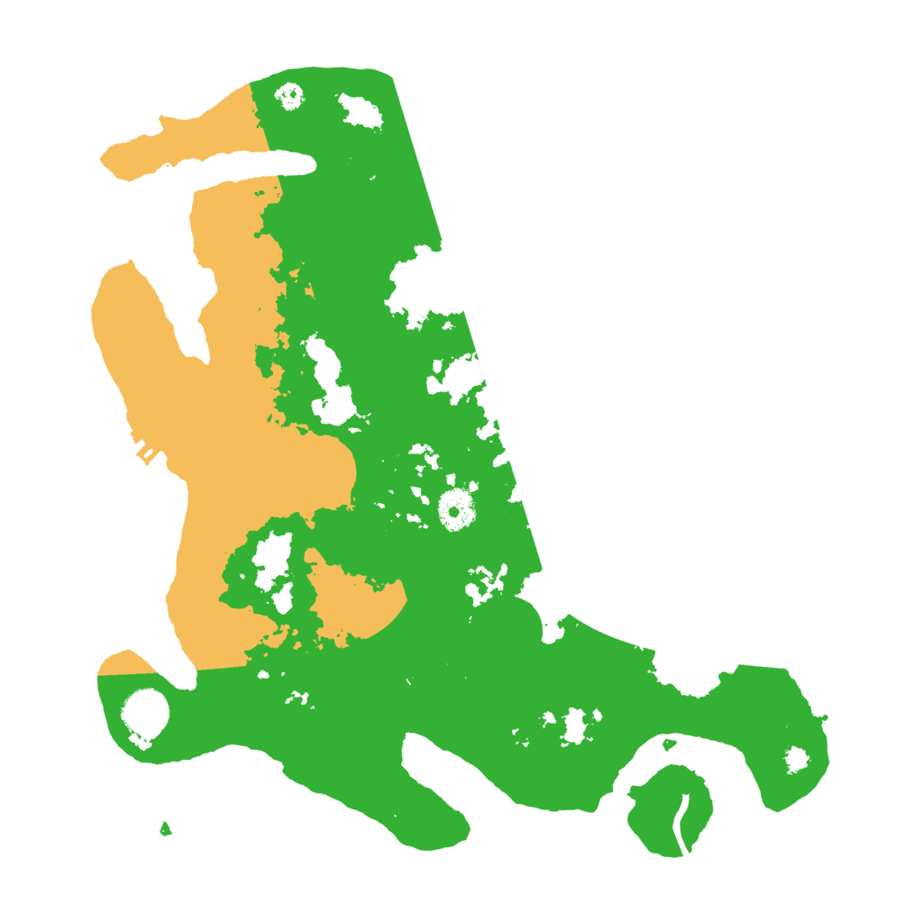 Biome Rust Map: Procedural Map, Size: 3500, Seed: 552447